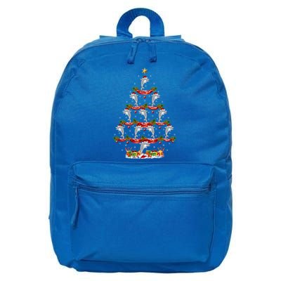 Dolphin Fish Xmas Tree Lighting Dolphin Christmas Tree Gift 16 in Basic Backpack