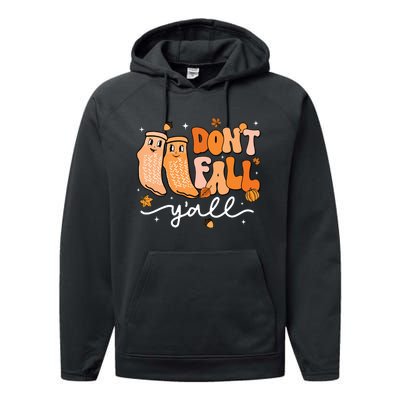 DonT Fall YAll Fall Prevention Fall Physical Therapy Nurse Performance Fleece Hoodie