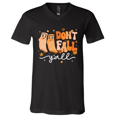 DonT Fall YAll Fall Prevention Fall Physical Therapy Nurse V-Neck T-Shirt