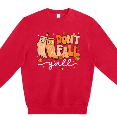 DonT Fall YAll Fall Prevention Fall Physical Therapy Nurse Premium Crewneck Sweatshirt