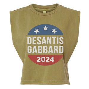 DeSantis Gabbard 2024 President Election Republican Ticket Garment-Dyed Women's Muscle Tee