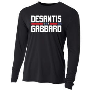 Desantis Gabbard 2024 Ron Desantis Tulsi Gabbard President Cooling Performance Long Sleeve Crew