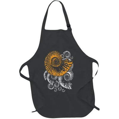 Digger Gifts 4 U Fossils Palaeontologists Fossil Ammonite Full-Length Apron With Pockets