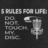 Disc Golf 5 Rules For Life I Funny Saying Adult Drive Performance Visor