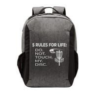 Disc Golf 5 Rules For Life I Funny Saying Vector Backpack