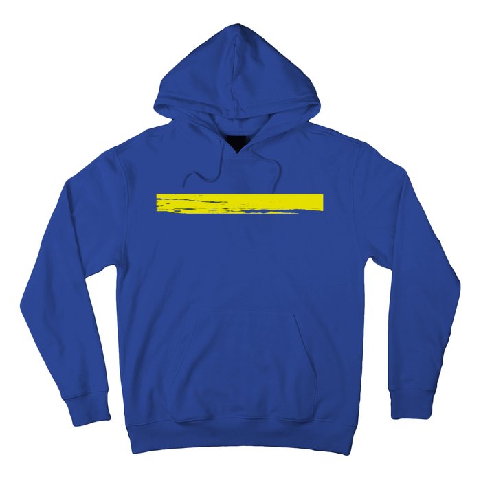 Dispatcher Gift 911 Operator Thin Gold Yellow Line Dispatcher Gift Hoodie