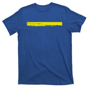 Dispatcher Gift 911 Operator Thin Gold Yellow Line Dispatcher Gift T-Shirt