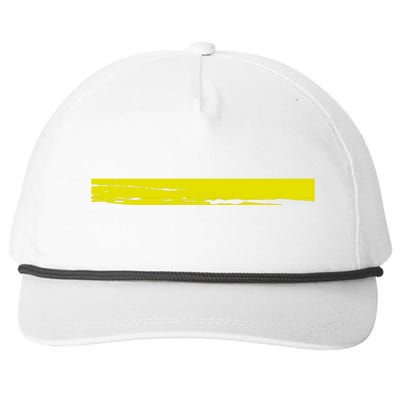 Dispatcher Gift 911 Operator Thin Gold Yellow Line Dispatcher Gift Snapback Five-Panel Rope Hat