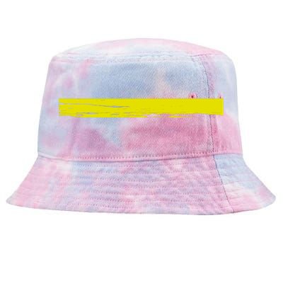 Dispatcher Gift 911 Operator Thin Gold Yellow Line Dispatcher Gift Tie-Dyed Bucket Hat