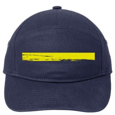 Dispatcher Gift 911 Operator Thin Gold Yellow Line Dispatcher Gift 7-Panel Snapback Hat