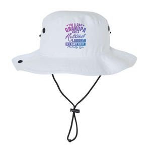 Dad Grandpa And A Retired Laborer Funny Xmas/Fathers Day Gift Legacy Cool Fit Booney Bucket Hat