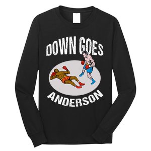 DOWN GOES ANDERSON Knockout Punch Long Sleeve Shirt