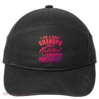 Dad Grandpa And A Retired Laborer Funny Xmas/Fathers Day Gift 7-Panel Snapback Hat