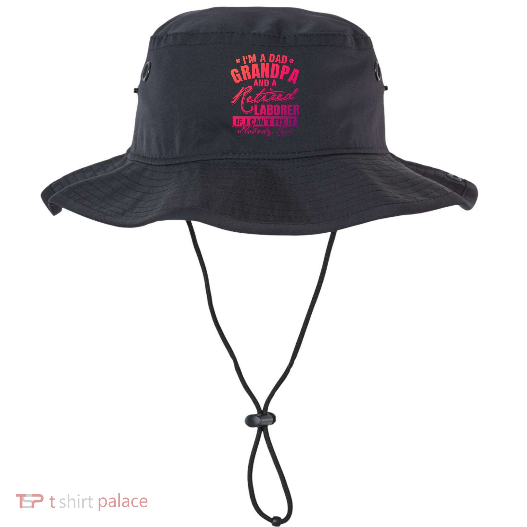 Dad Grandpa And A Retired Laborer Funny Xmas/Fathers Day Gift Bucket Hat