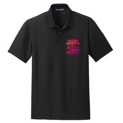 Dad Grandpa And A Retired Laborer Funny Xmas/Fathers Day Gift Dry Zone Grid Polo