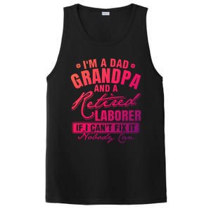 Dad Grandpa And A Retired Laborer Funny Xmas/Fathers Day Gift PosiCharge Competitor Tank