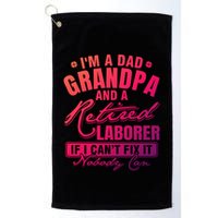 Dad Grandpa And A Retired Laborer Funny Xmas/Fathers Day Gift Golf Towel