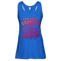 Dad Grandpa And A Retired Laborer Funny Xmas/Fathers Day Gift Ladies Essential Flowy Tank