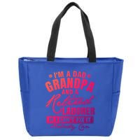 Dad Grandpa And A Retired Laborer Funny Xmas/Fathers Day Gift Zip Tote Bag