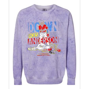 Down Goes Anderson Funny Baseball Colorblast Crewneck Sweatshirt