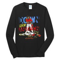 Down Goes Anderson Funny Baseball Tall Long Sleeve T-Shirt