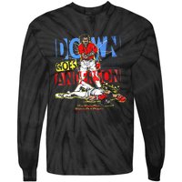 Down Goes Anderson Funny Baseball Tie-Dye Long Sleeve Shirt