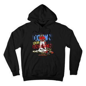 Down Goes Anderson Funny Baseball Tall Hoodie