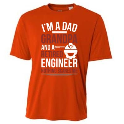 Dad Grandpa And Retired Engineer Retiret Gift Cooling Performance Crew T-Shirt