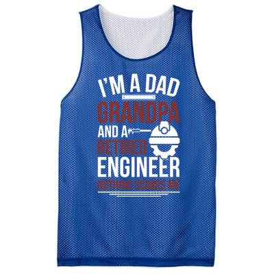 Dad Grandpa And Retired Engineer Retiret Gift Mesh Reversible Basketball Jersey Tank