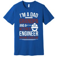 Dad Grandpa And Retired Engineer Retiret Gift Premium T-Shirt