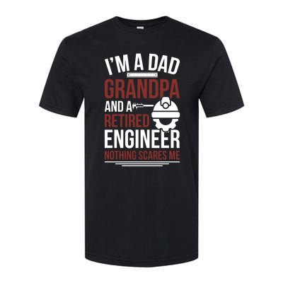 Dad Grandpa And Retired Engineer Retiret Gift Softstyle CVC T-Shirt