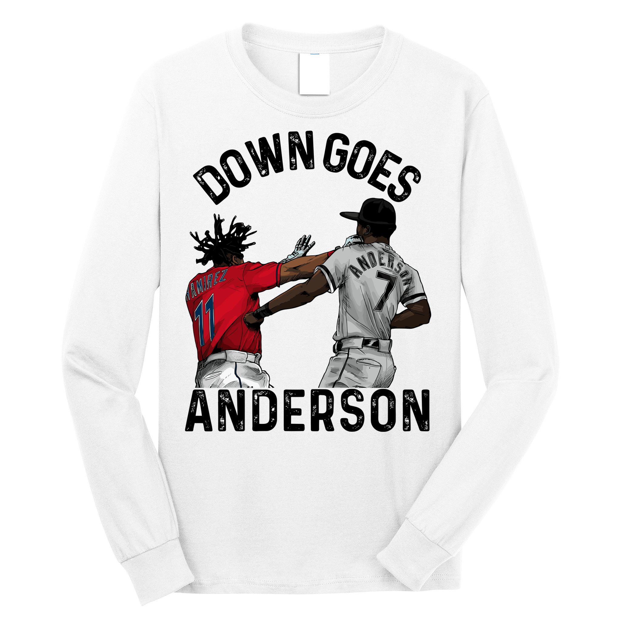 Down Goes Anderson Long Sleeve Shirt