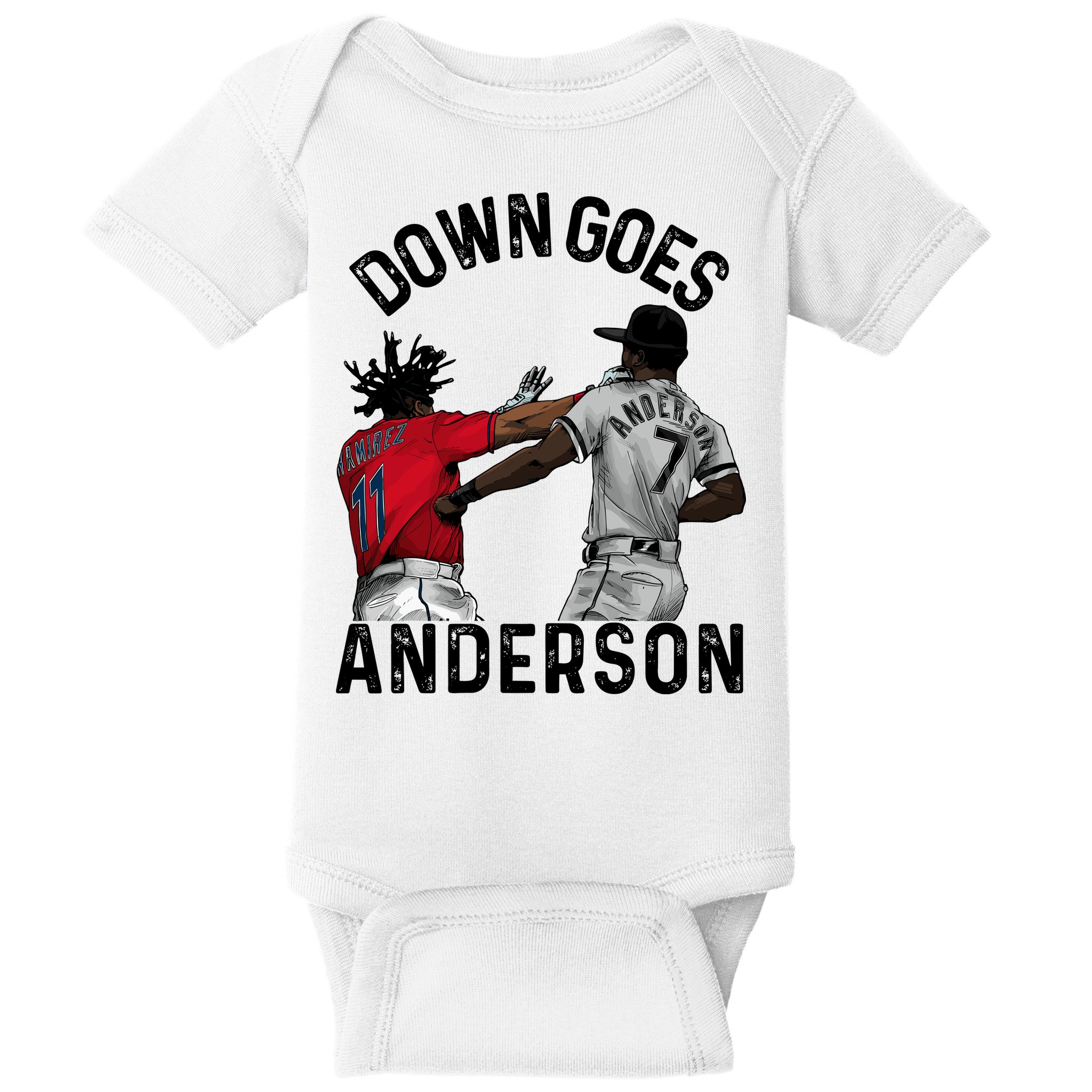 Down Goes Anderson Baby Bodysuit