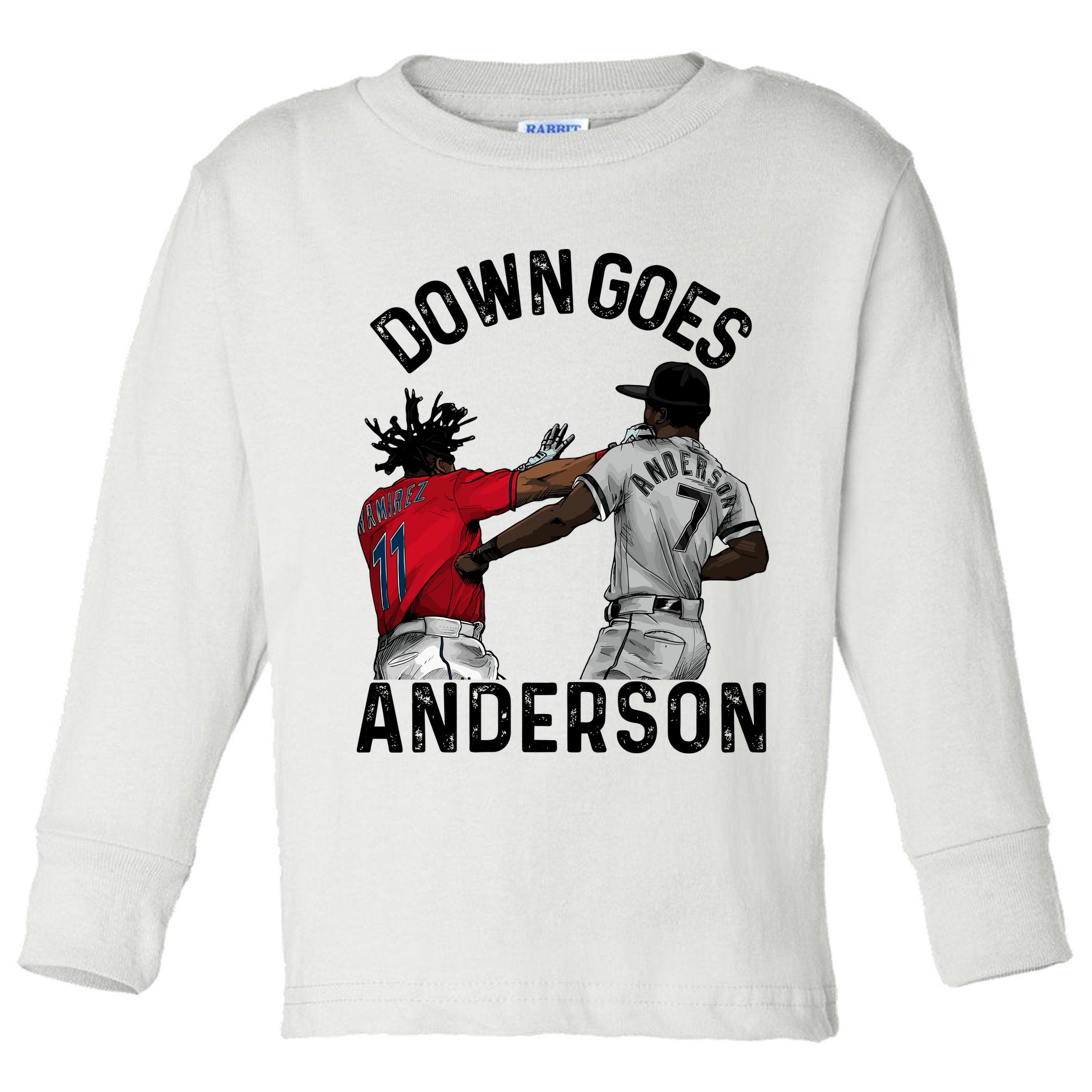 Down Goes Anderson Toddler Long Sleeve Shirt