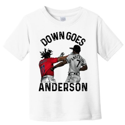 Down Goes Anderson Toddler T-Shirt