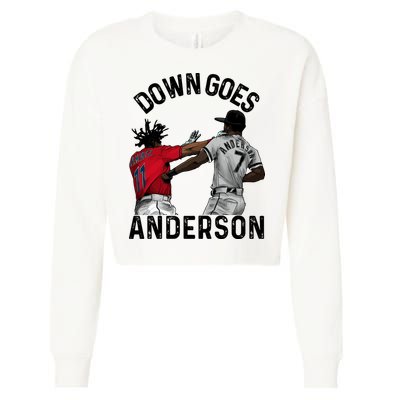 Down Goes Anderson Cropped Pullover Crew