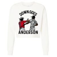 Down Goes Anderson Cropped Pullover Crew