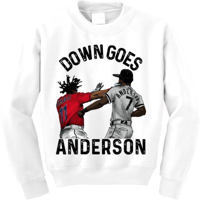 Down Goes Anderson Kids Sweatshirt
