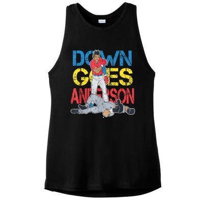 Down Goes Anderson Ladies PosiCharge Tri-Blend Wicking Tank