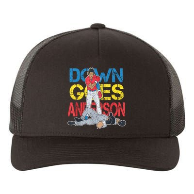 Down Goes Anderson Yupoong Adult 5-Panel Trucker Hat