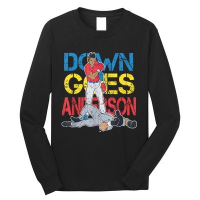 Down Goes Anderson Long Sleeve Shirt