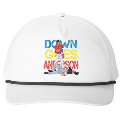 Down Goes Anderson Snapback Five-Panel Rope Hat