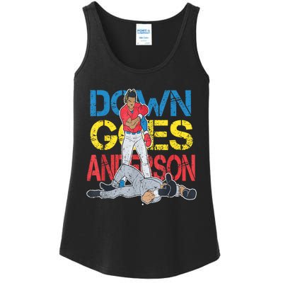 Down Goes Anderson Ladies Essential Tank