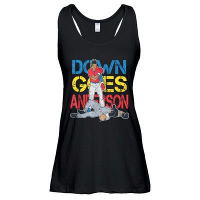 Down Goes Anderson Ladies Essential Flowy Tank