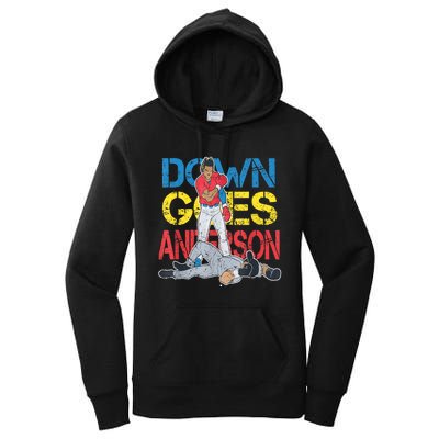 Down Goes Anderson Women's Pullover Hoodie