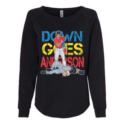 Down Goes Anderson Womens California Wash Sweatshirt