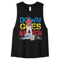 Down Goes Anderson Women's Racerback Cropped Tank