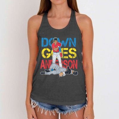 Down Goes Anderson Women's Knotted Racerback Tank