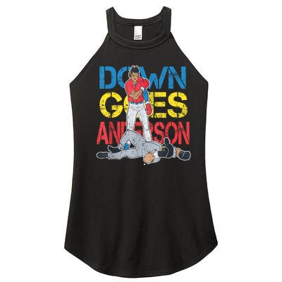 Down Goes Anderson Women's Perfect Tri Rocker Tank