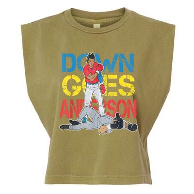 Down Goes Anderson Garment-Dyed Women's Muscle Tee